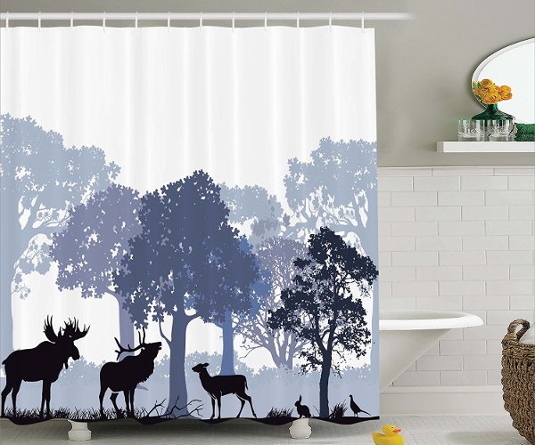 Woodland Creatures Shower Curtain Maine Goos Woodland Creatures Shower Curtain